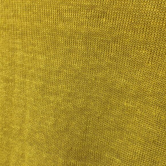 Eileen Fisher Gold Yellow Organic Linen V-Neck Cap Sleeve Lightweight Sweater S - Picture 9 of 11